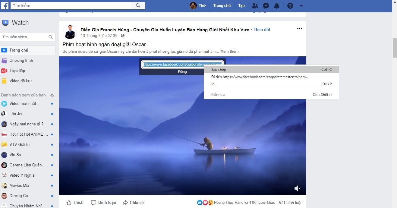 Các bước tải video Facebook về máy tính