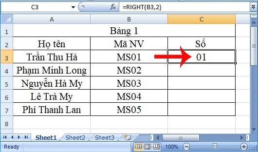 Ví dụ về hàm VALUE trong Excel 3