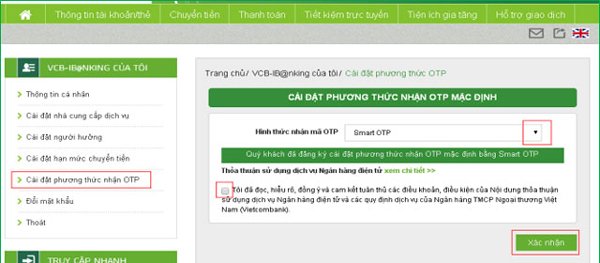 Hướng dẫn sử dụng Vietcombank Internet Banking