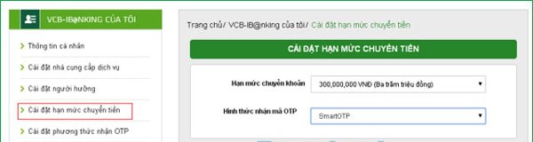 Hướng dẫn sử dụng Vietcombank Internet Banking