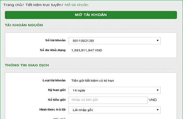 Hướng dẫn sử dụng Vietcombank Internet Banking