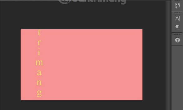Hướng dẫn đổi hướng chữ trong Photoshop