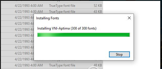 Cài font tiếng Việt VNI cho Photoshop