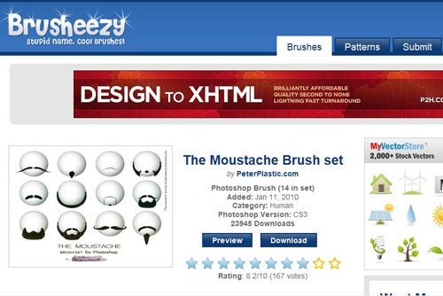 Brush Photoshop miễn phí từ Brusheezy