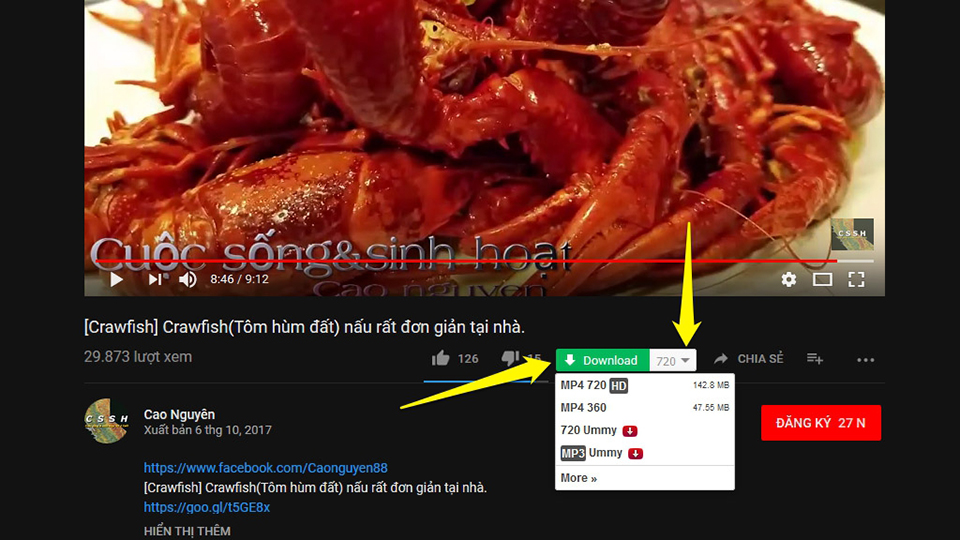 Cách thêm tính năng “Download” trên YouTube, Facebook cho Chrome, Firefox và Opera