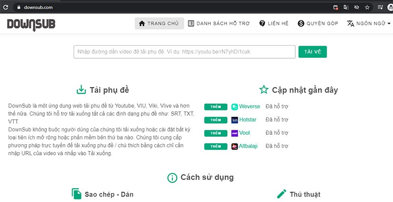 Cách tải phụ đề YouTube trực tuyến