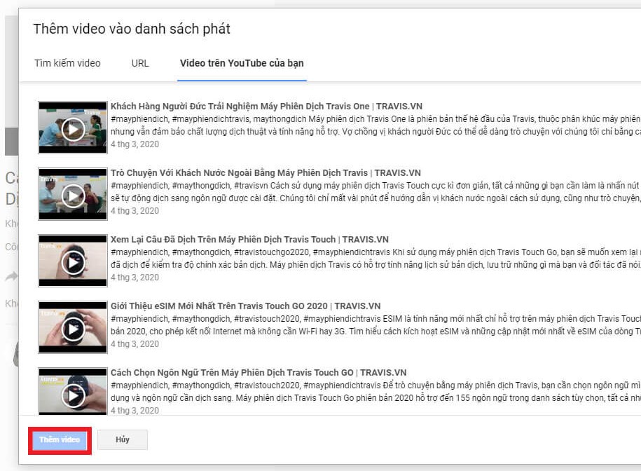 tạo Playlist Youtube cho kênh Youtube của bạn