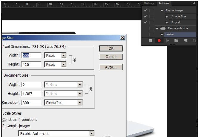 Resize ảnh hàng loạt bằng Photoshop nhanh và dễ dàng