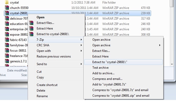 Cách giải nén file bằng phần mềm 7-ZIp