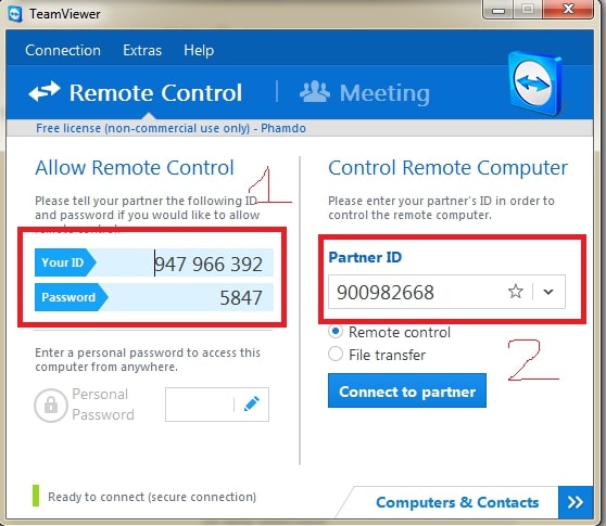 Cách sử dụng Teamviewer