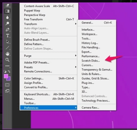 Cách thiết lập Scratch disk trong Photoshop CC 2019