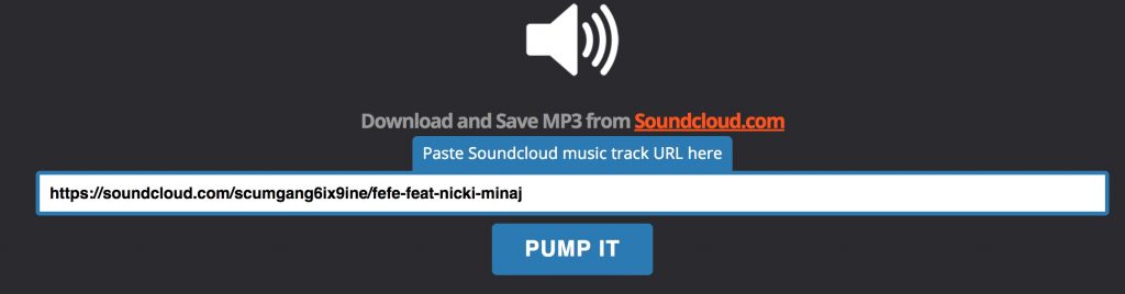 Dùng SoundPump tải nhạc SoundCloud