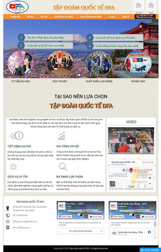 thiết kế website tập đoàn