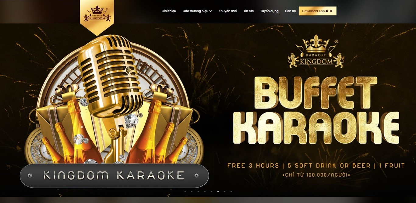 thiết kế website quán karaoke