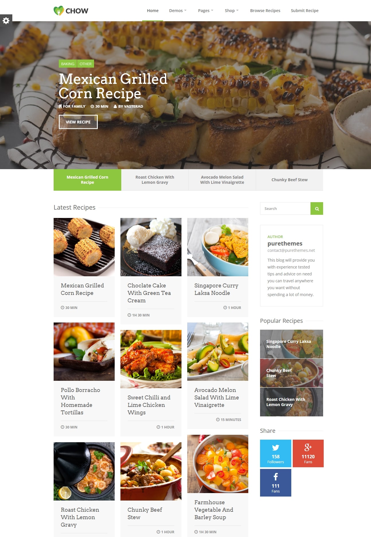 thiết kế website dạy nấu ăn