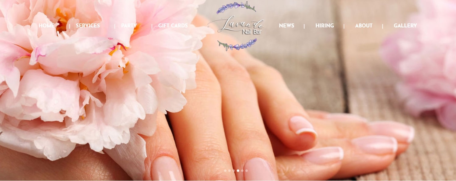 thiết kế website cửa hàng nails