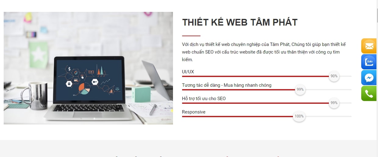 Thiết kế website tâm phát