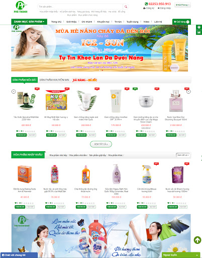 Thiết kế website siêu thị