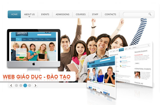 Thiết kế website trung tâm giáo dục