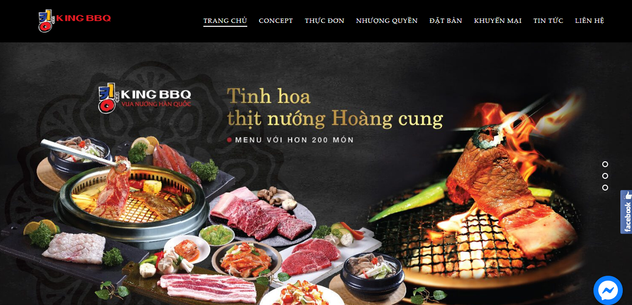 Thiết kế Website đặt tiệc buffet