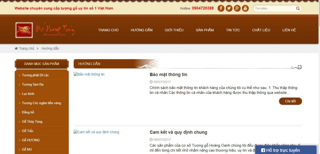 thiết kế website thủ công-mỹ nghệ