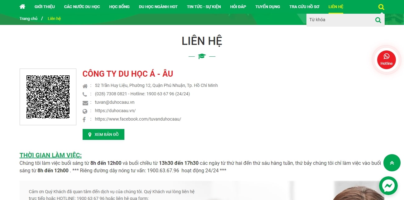 Thiết kế Website tư vấn du học chuyên nghiệp