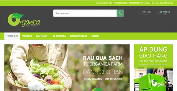 thiết kế website hoa quả sạch chuyên nghiệp