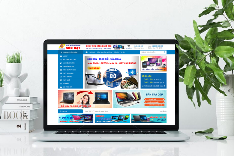 website thiết bị máy tính