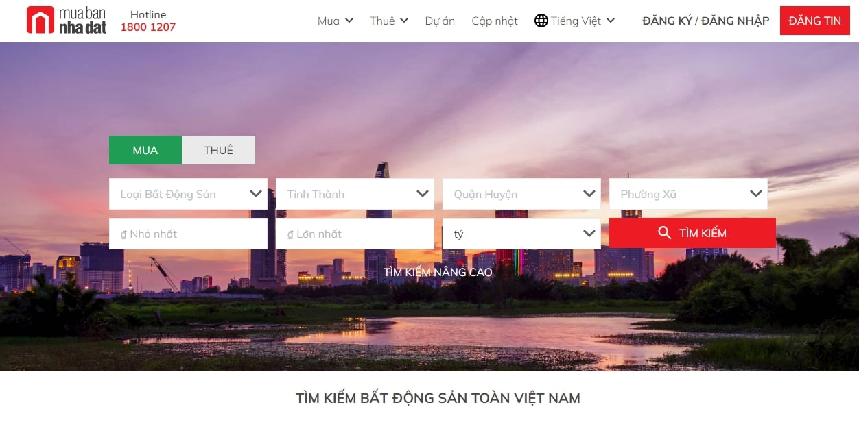 Thiết kế Website mua bán nhà đất