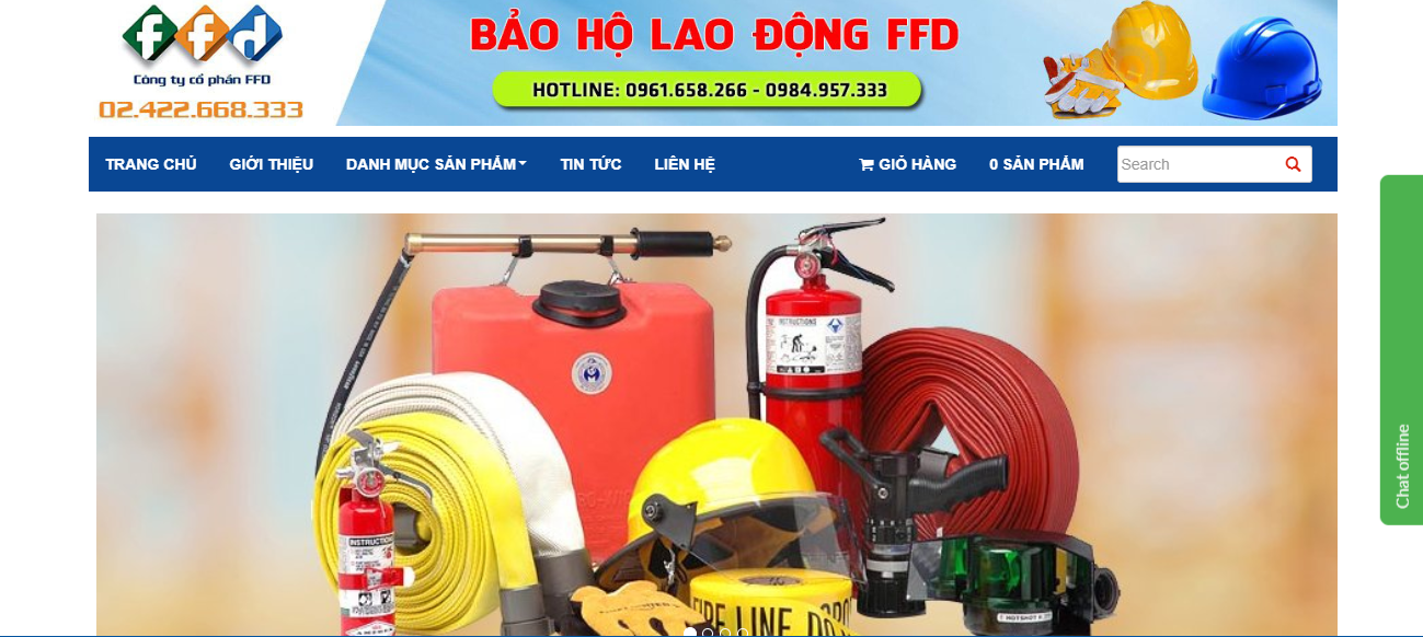 Thiết kế Website đồ bảo hộ lao động