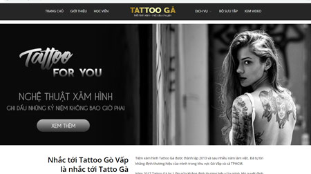 thiết kế website xăm hình