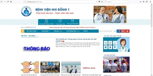 thiết kế website y học