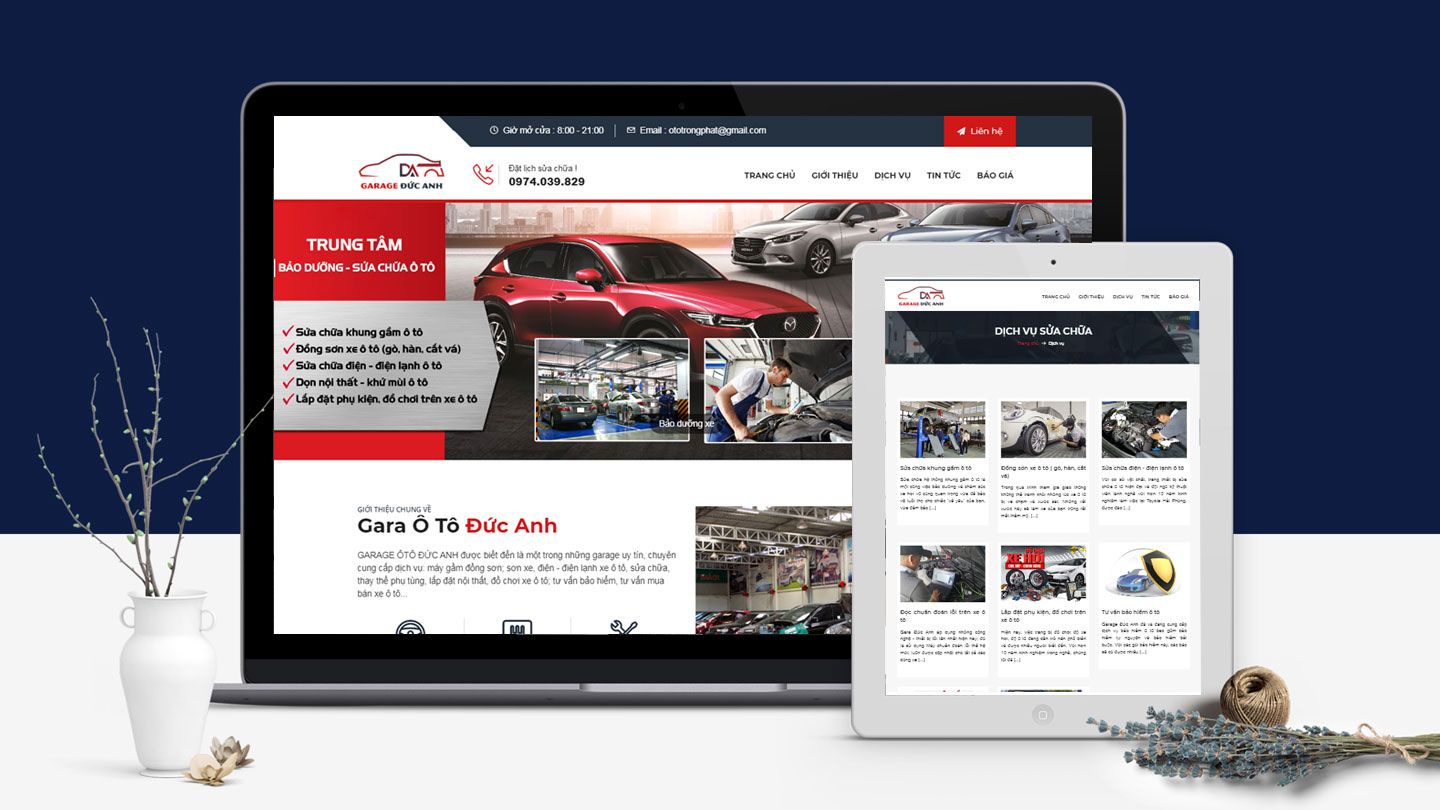 Các tính năng cơ bản khi thiết kế website gara ô tô