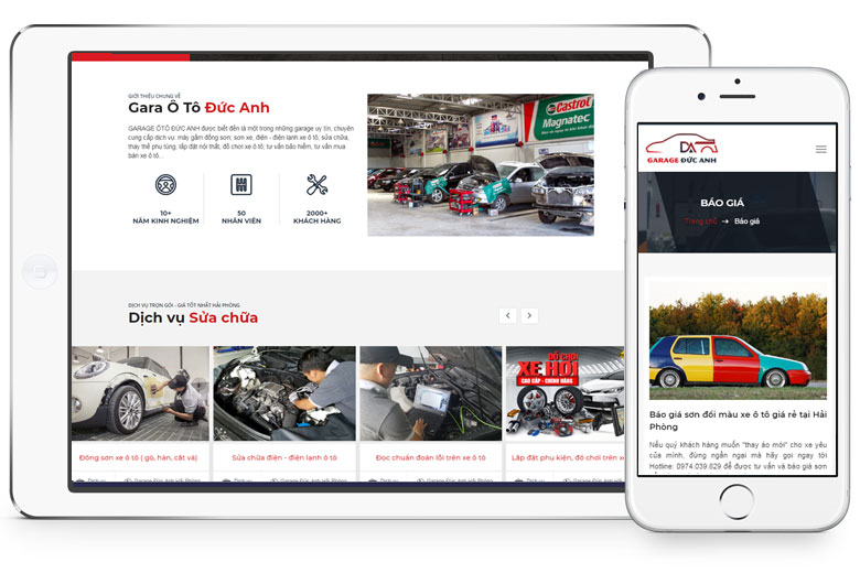 Những lưu ý khi thiết kế website gara ô tô