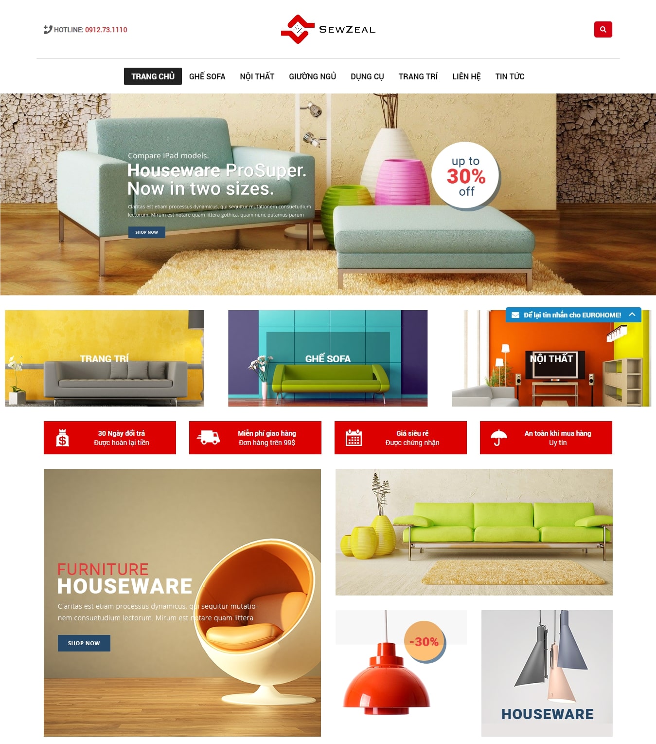 Thiết kể web sofa