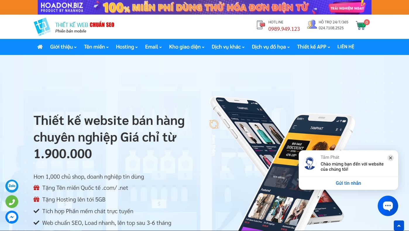 thiết kế website tại bắc giang