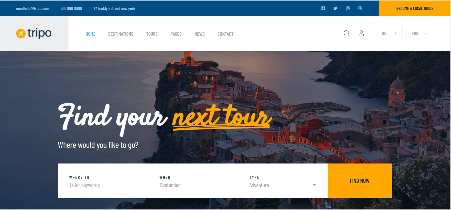 Thiết kế website du lịch tại Bà Rịa Vũng Tàu