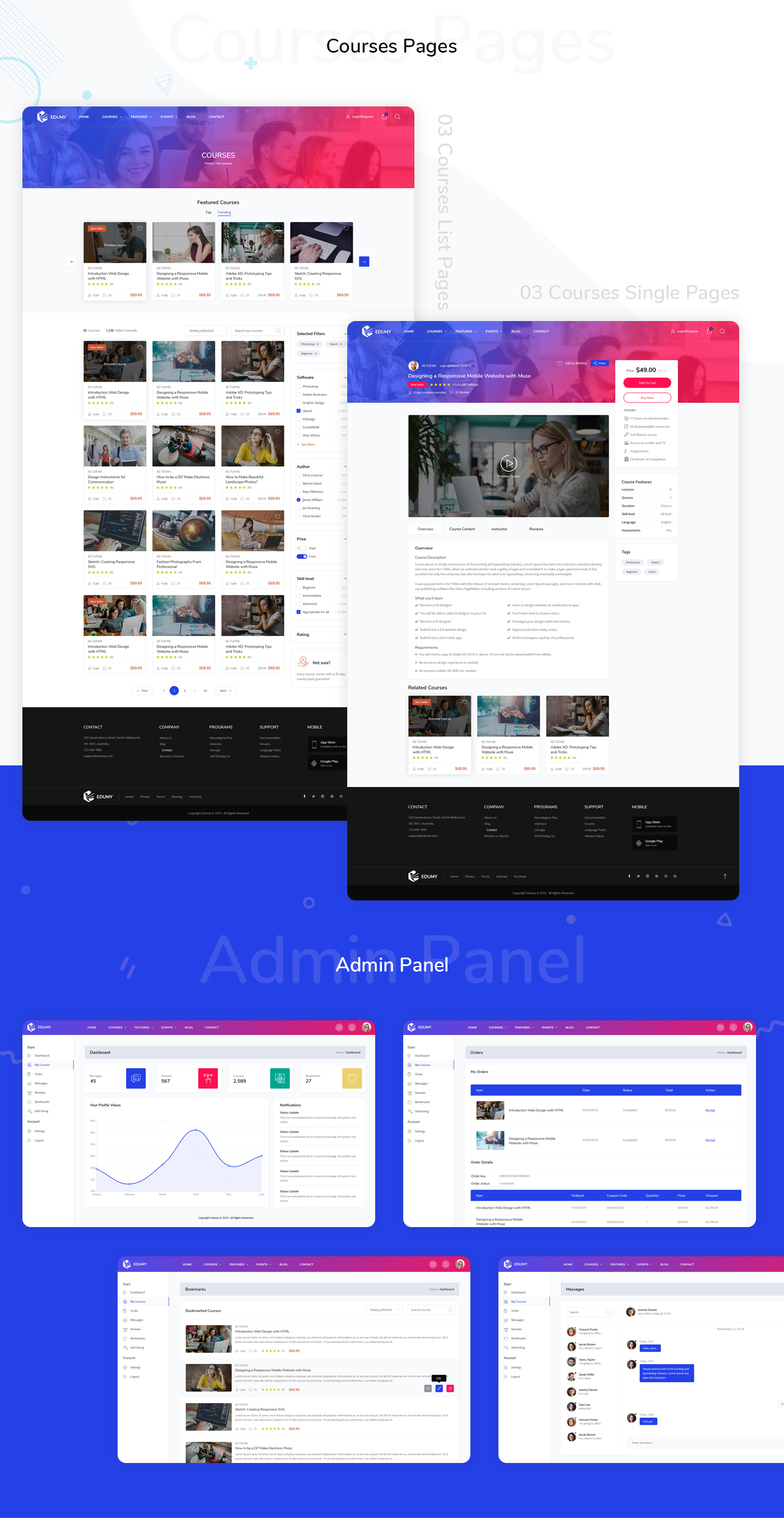 Edumy - LMS Online Education Course & School HTML Template - 5