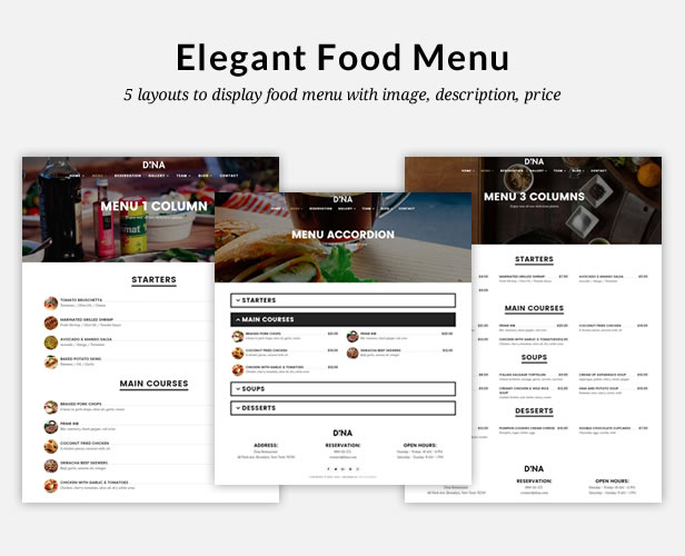 Dina - Restaurant, Bar, Cafe, Food HTML Template - 3